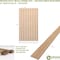 Ekena Millwork 94H x 1/4T Adjustable Wood Slat Wall Panel Kit w/ 4W Slats, Hickory contains 11 Slats SWW55X94X0250HI - alternate 2